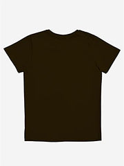 minicult Cotton Printed T Shirts for Boys(Pack of 1)(Black-1)