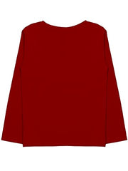 minicult Cotton Printed Full Sleeve T Shirts for Boys(Pack of 1)(Maroon)