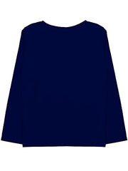 minicult Cotton Printed Full Sleeve T Shirts for Boys(Pack of 1)(Navy-1)