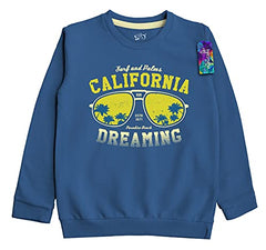 minicult Cotton Printed Sweatshirts for Boys and Girls Ideal for Light Winter( Pack of 2)(Yellow)