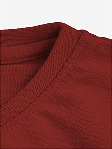 minicult Cotton Printed T Shirts for Boys (Pack of 2) (Maroon)