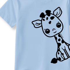 minicult Matching CottonTshirt and Shorts coords with cute animal Prints(Giraffe Combo 2)