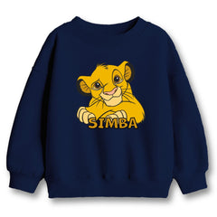 Minicult Full Sleeves Sweatshirt For Kids with LION KING Print(Lion king 2)