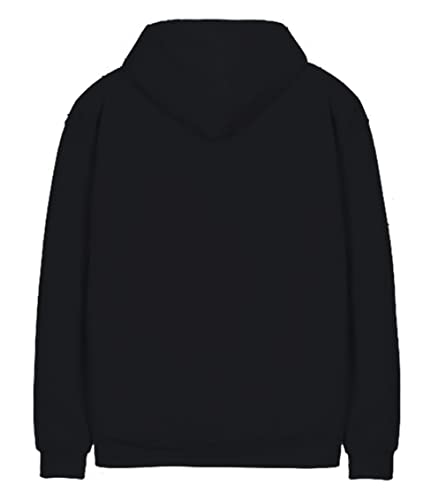 minicult Cotton Printed Hoodie for Boys and Girls Ideal for Light Winter( Pack of 2)(Black)