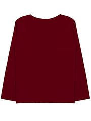 minicult Cotton Printed Full Sleeve T Shirts for Boys(Pack of 2)(Maroon)