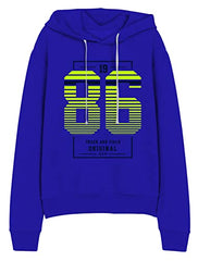 minicult Cotton Printed Hoodie for Boys and Girls Ideal for Light Winter( Pack of 2)(Blue)
