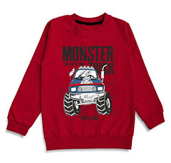 minicult Cotton Full Sleeve T Shirts for Boys and Girls (Pack of 2)(Red & Navy)