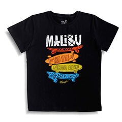 minicult Cotton Half Sleeve Kids Tshirt with Chest Print and Bright Colors(Green)(Pack of 5)