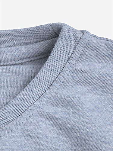 minicult Cotton Printed T Shirts for Boys(Pack of 1)(Grey-1)
